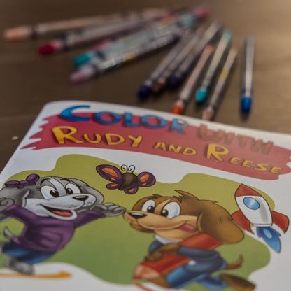 Color With Rudy and Reese Coloring Book