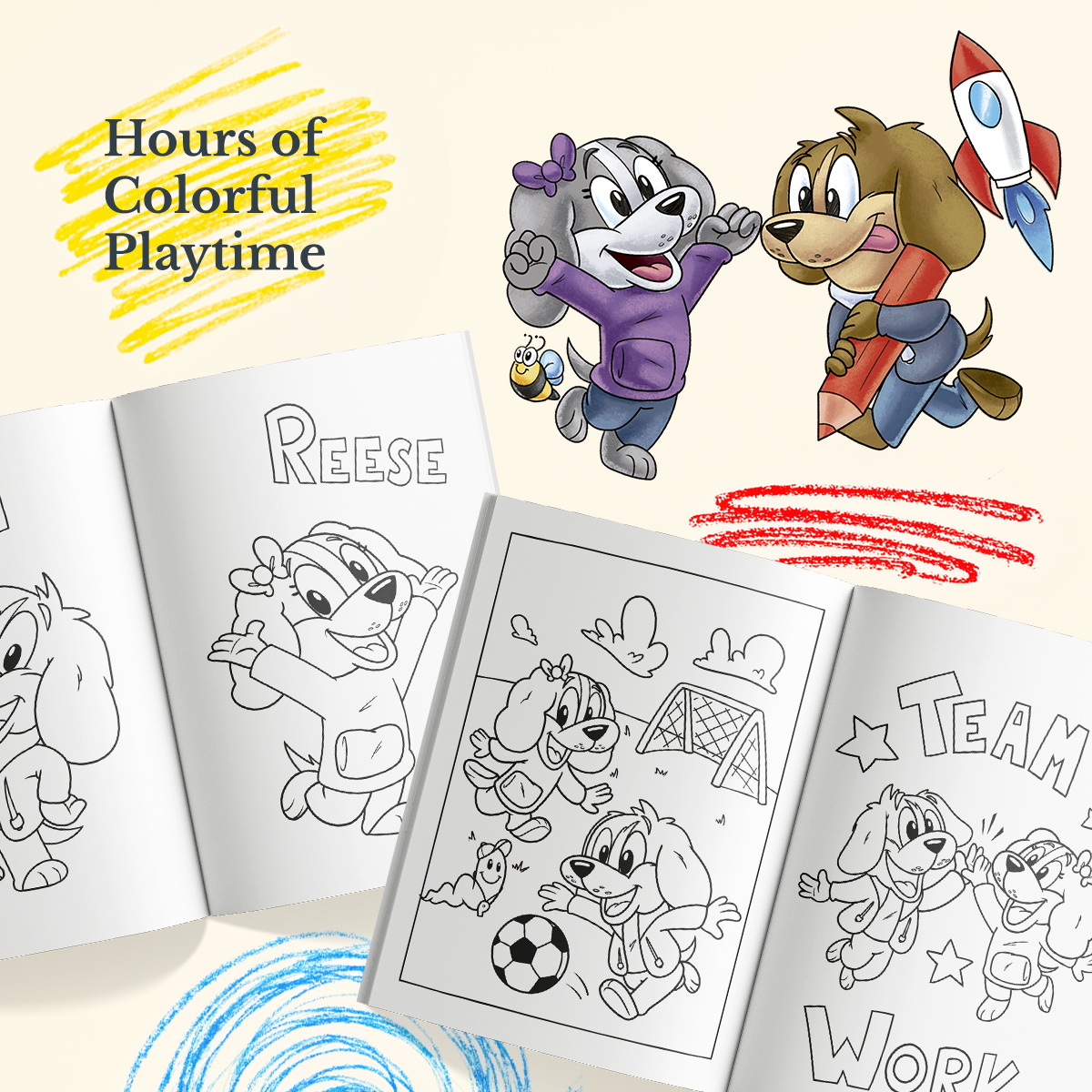 Color With Rudy and Reese Coloring Book